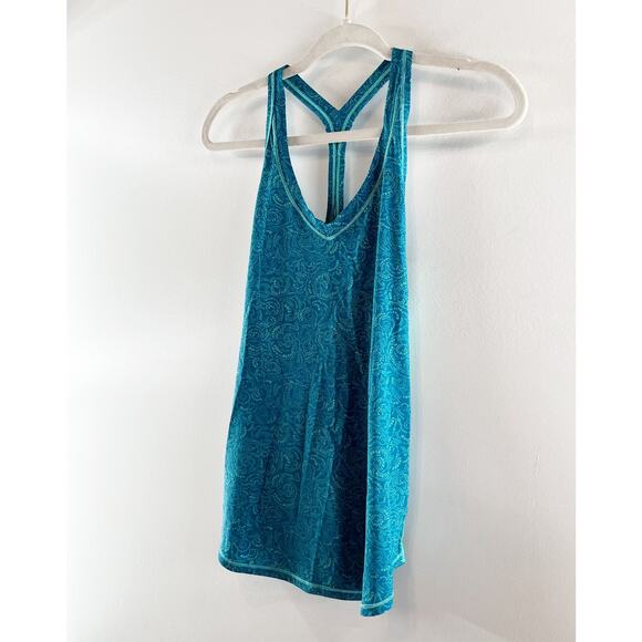 Lululemon Fast Lane Singlet Racerback Tank Top Foil Teal Green Small - Picture 6 of 9